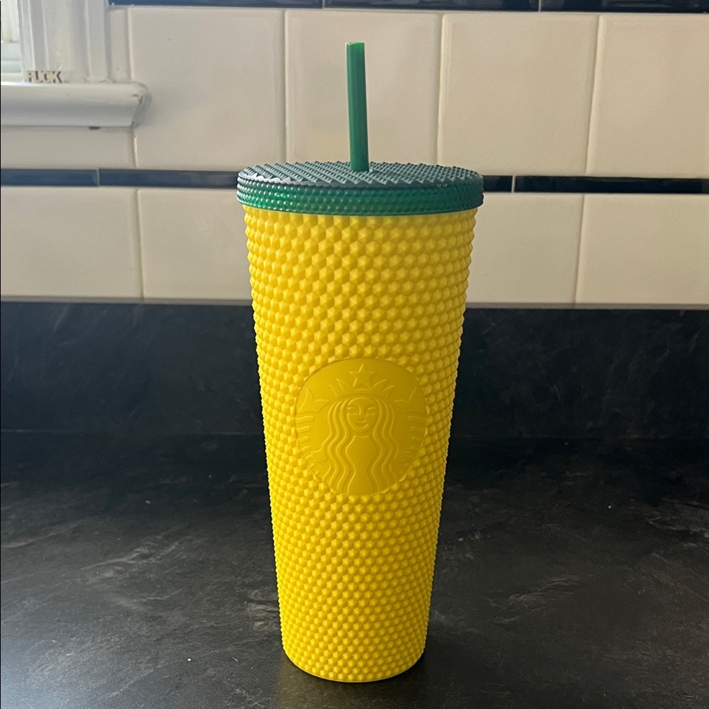 STARBUCKS 24 oz Tumbler 2020 Limited Edition Hawaii Pineapple Studded